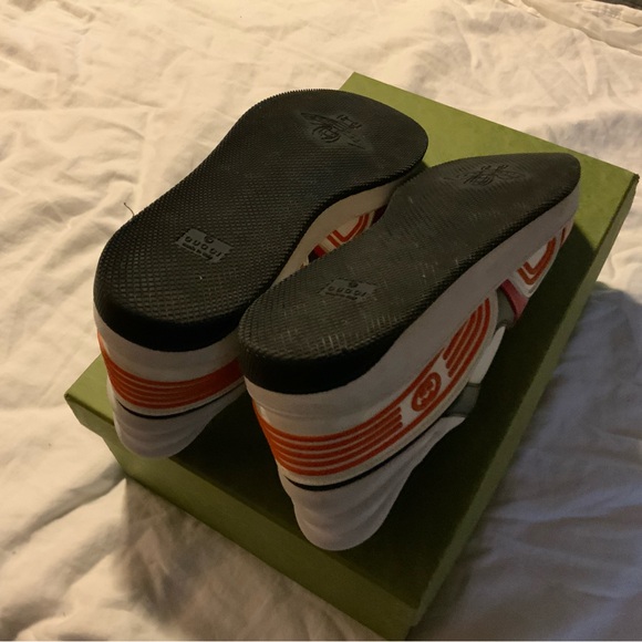 Gucci interlocking G logo leather sneakers great condition size 11G 12 US - Picture 5 of 5
